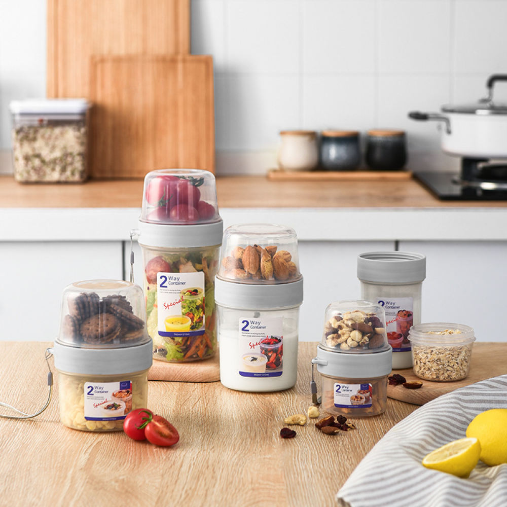 Baby Food Jars With Lids - Портативный двухслойный контейнер для хранения продуктов