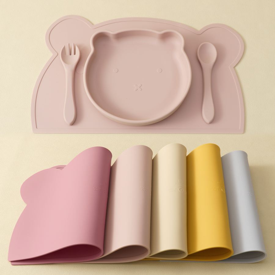 Baby Food Menu - 4 шт., силиконовые столовые приборы для