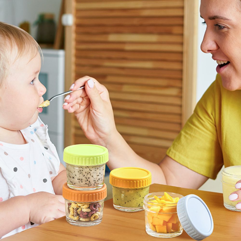 Набор из 6 многофункциональных – обзор и цена Baby Food Jars With Lids